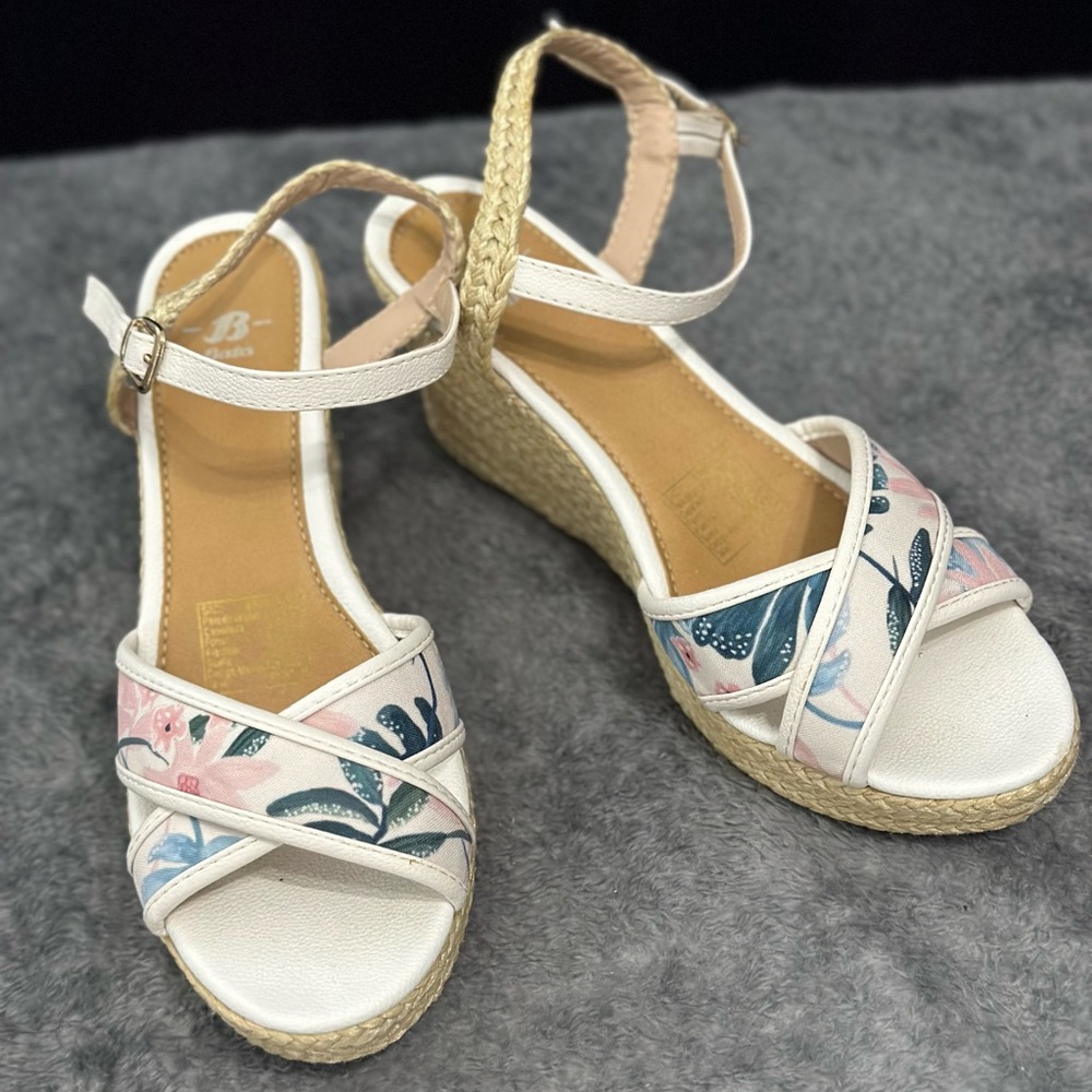 Women's Floral Wedge Sandals